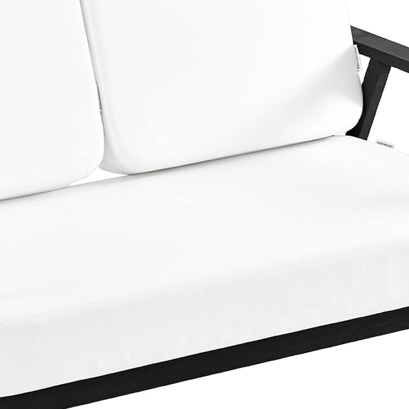 Casual Wood Cushioned 5-Piece Outdoor Patio Conversation Set