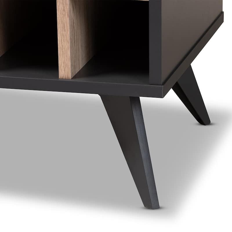 Pietro Mid-Century Modern Finished Wine Cabinet - 38.78" High x 47.24" Wide x 13.39" Deep