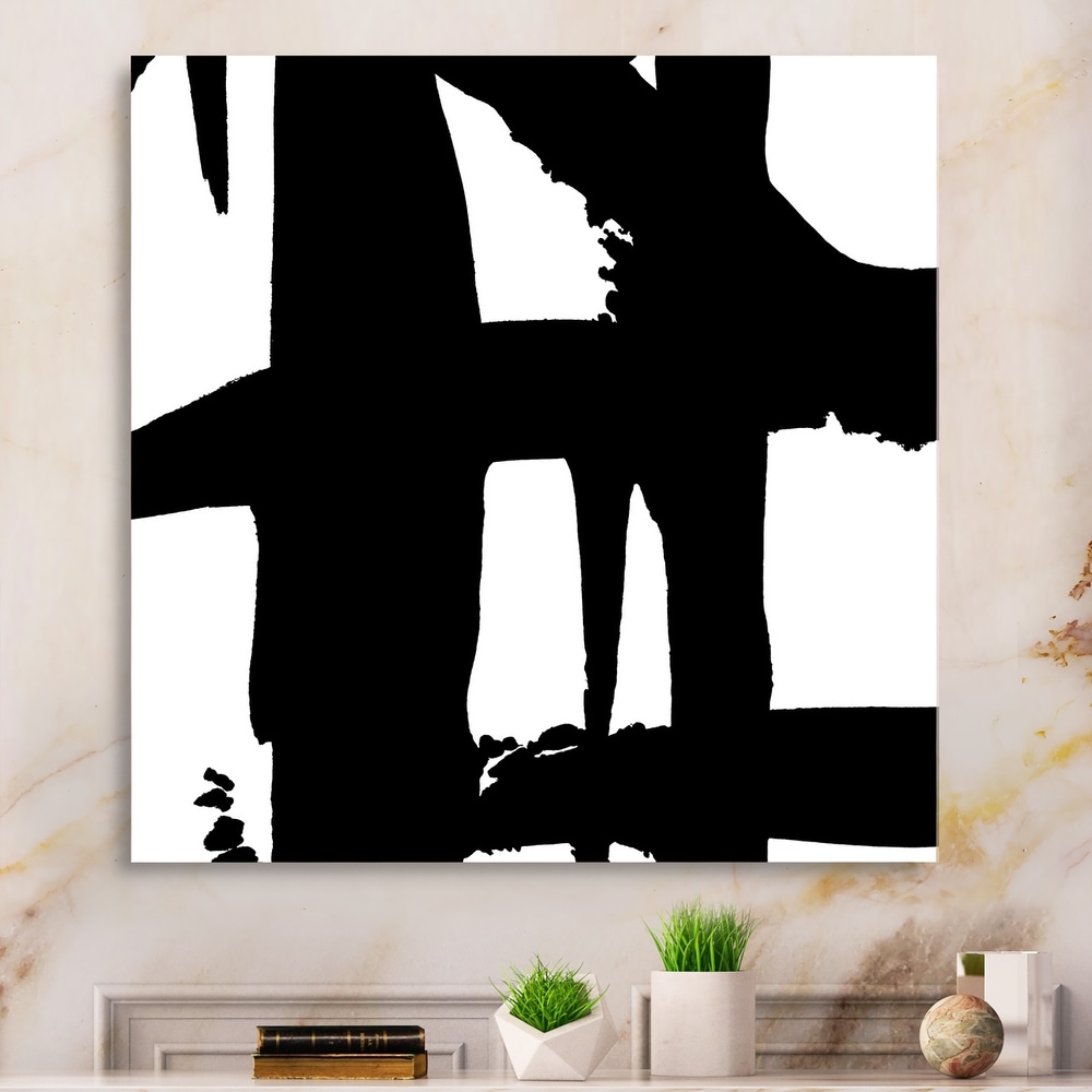 30x40 Inch Black Love Wall Art by Intuitive Arts Shop