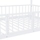 preview thumbnail 71 of 70, Metal Bunk Bed with Slide and Door, Twin Over Twin/Full Over Full Low Bunk Bedframe with Fence Guardrails and Ladder for 2 Kids