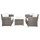 preview thumbnail 37 of 44, SAFAVIEH Outdoor Vellor 4-Piece Conversation Patio Set.