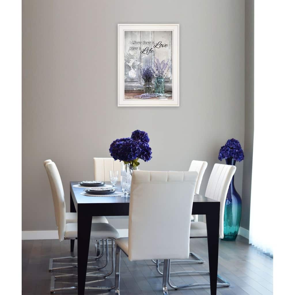 TrendyDecor4U Contemporary "Where There is Love" Framed Print Wall Art by Lori Deiter