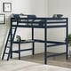 preview thumbnail 47 of 67, Hillsdale Caspian Wood Twin Loft Bed with Desk Navy