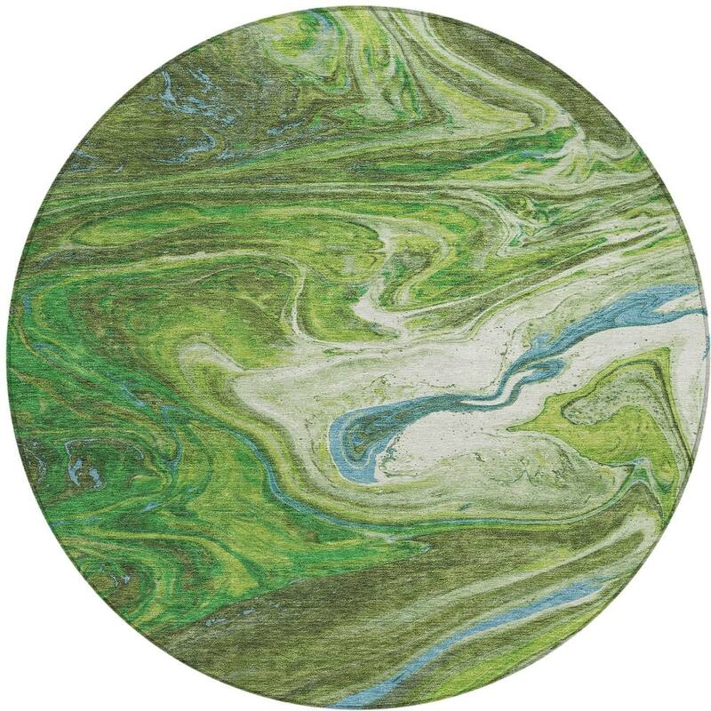 HomeRoots Abstract Transitional Rectangle Outdoor Rug