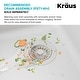 preview thumbnail 30 of 33, KRAUS Quarza Granite 33 inch 60/40 Undermount Drop-in Kitchen Sink