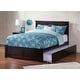 preview thumbnail 22 of 61, AFI Madison Full Size Platform Bed with Footboard & Full Trundle Espresso