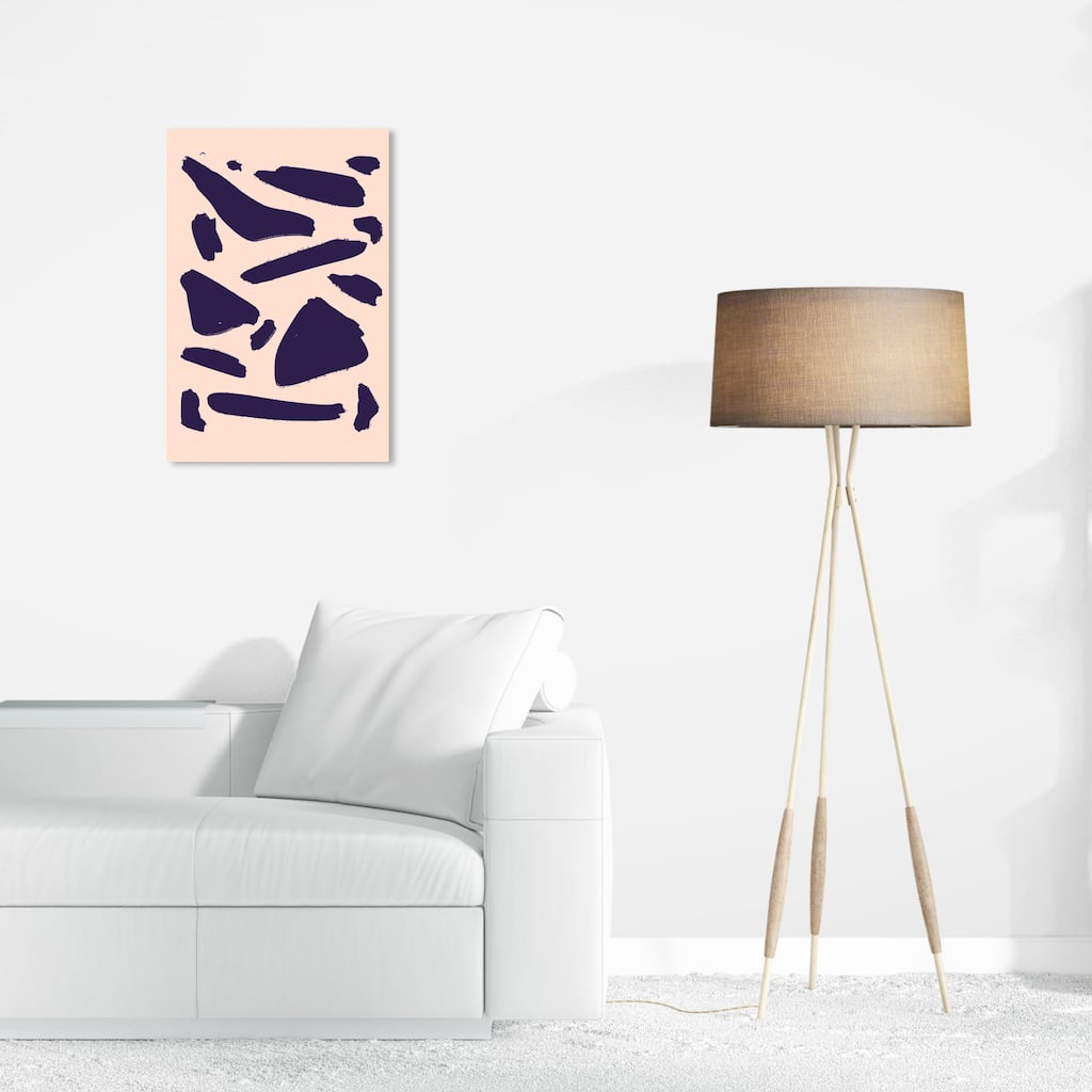 Wynwood Studio Canvas Abstract Animal Print Abstract Pink and Light Pink Modern & Contemporary Wall Art Canvas Print