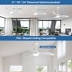 preview thumbnail 59 of 75, Sofucor 42/52 Inch Low Profile Flush Mount Ceiling Fan with Light,Remote Control,Solid wood/ABS Blades,Reversible Quiet DC Motor
