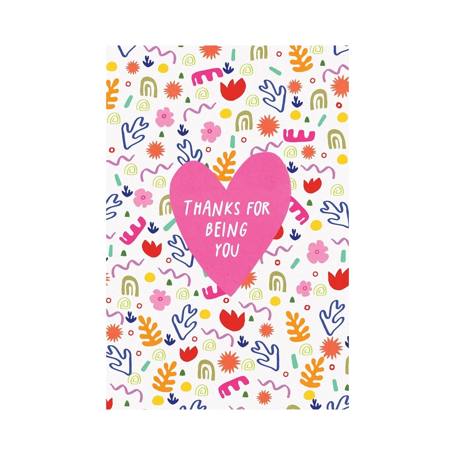 "Thanks For Being You Card" by Dirkie Nell Canvas Print