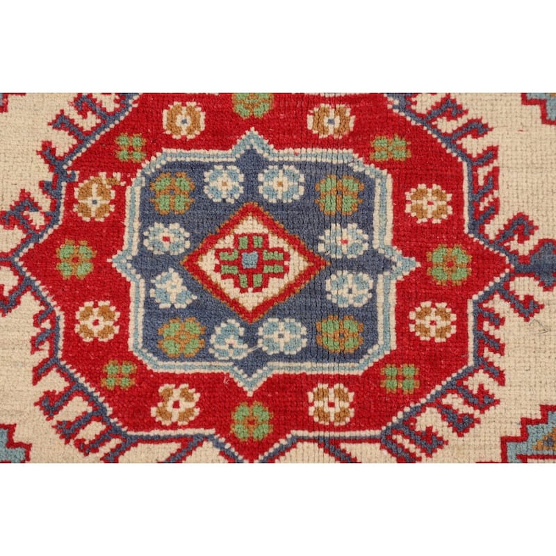 Kazak Area Rug Handmade Traditional Wool Carpet - 4'9" x 6'10"
