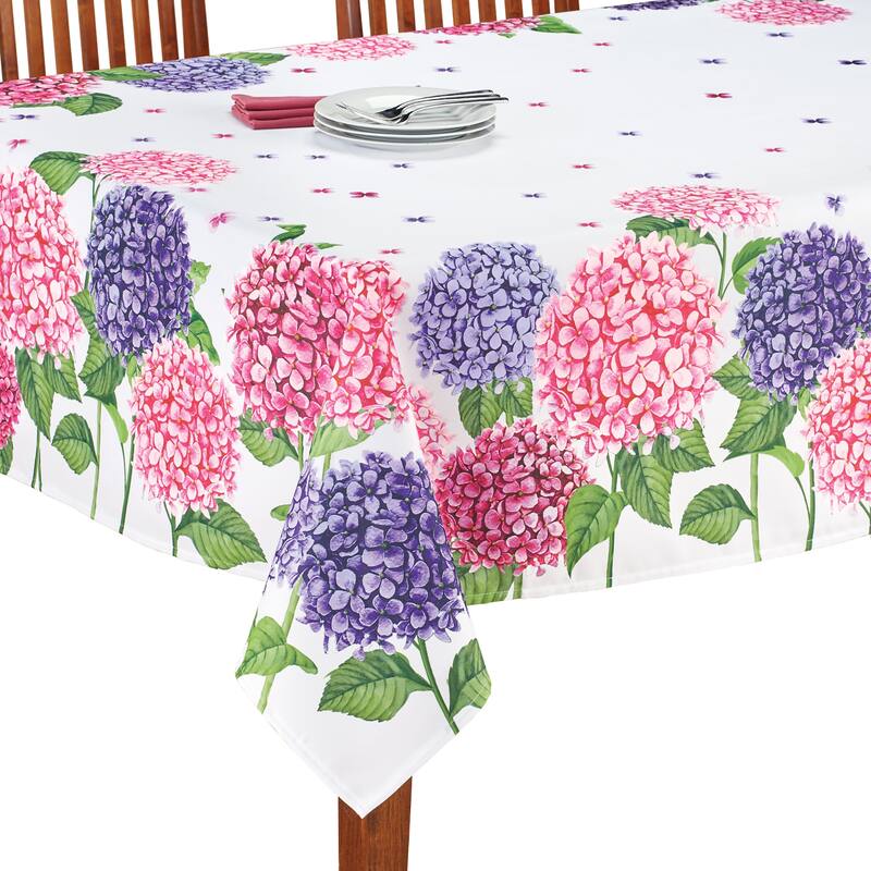 Pink and Purple Hydrangeas Printed Tablecloth Bed Bath & Beyond