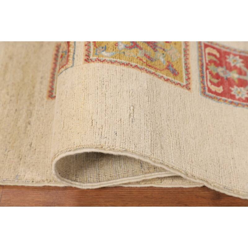 Garden Design Kazak Accent Rug Hand-Knotted Traditional Wool Carpet - 3'5" x 4'9"