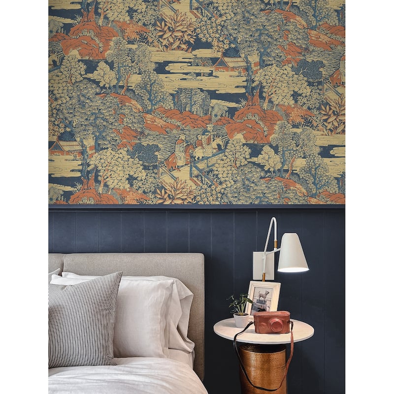 Seabrook Designs Tory Garden Unpasted Wallpaper