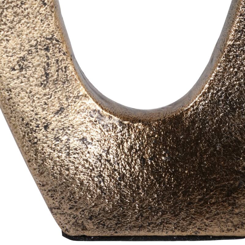 Modern Metal Open Cut Out Bud Vase - Tall Flower Vase