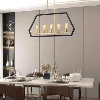 Maxax 5 - Light Kitchen Island Linear Pendant