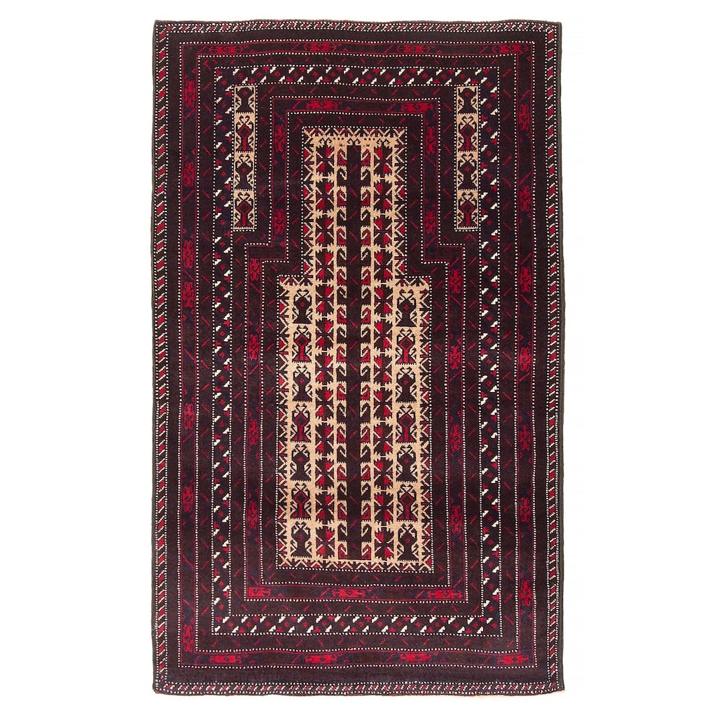 Teimani Beige Rug 2'11" x 4'11" - 2'11 x 4'11