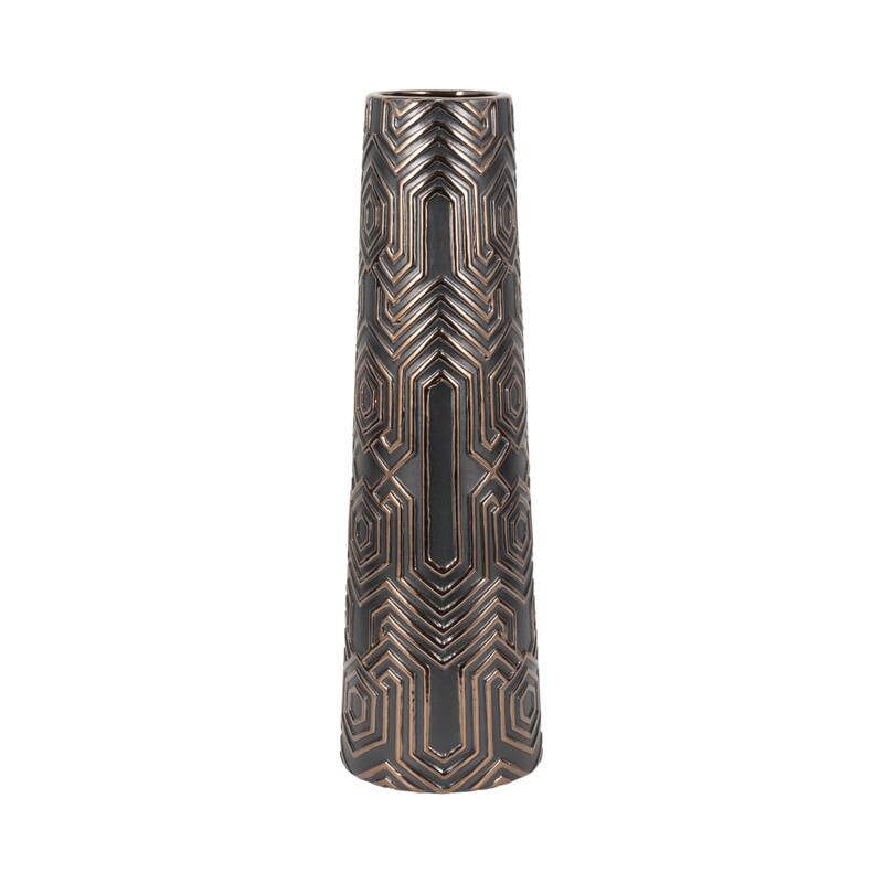 Clay Geometric Contemporary Decorative Vase