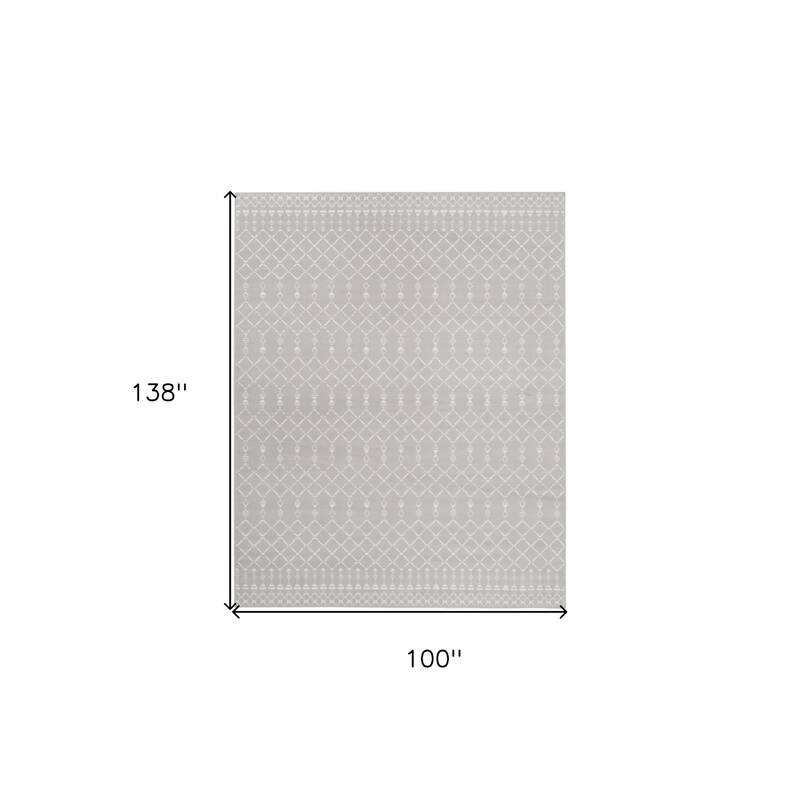 Hini Power Loomed Distressed Non Skid Stain Resistant Area Rug By HomeRoots - 138' X '100' X '0.39