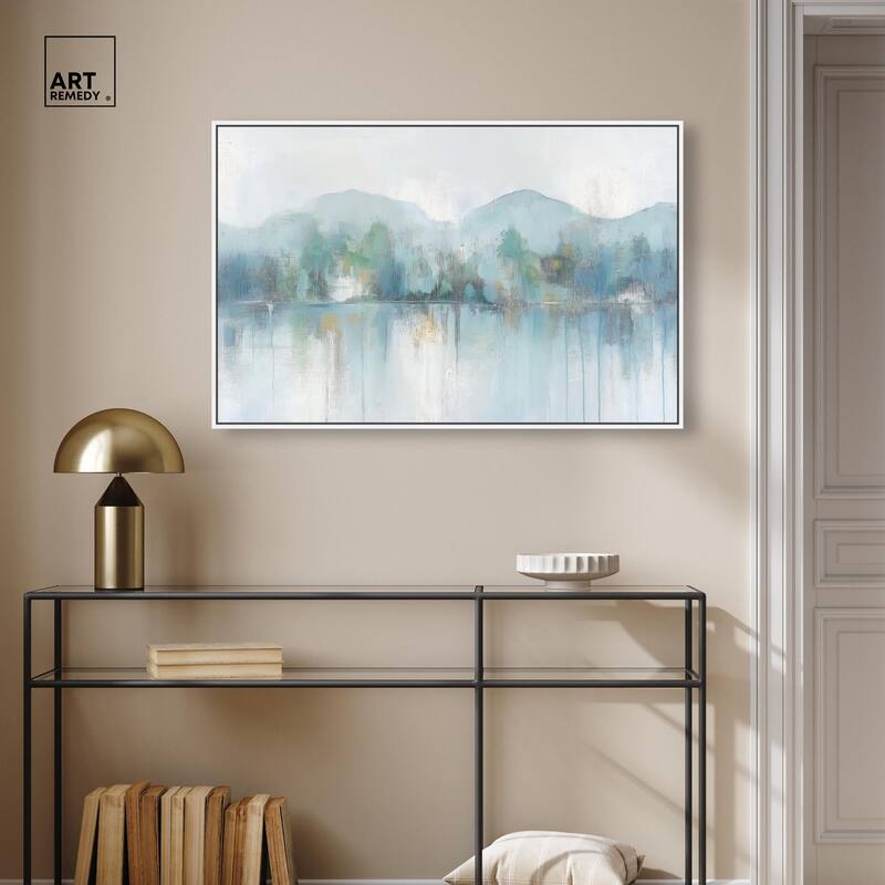 Mirrored Aqua Dream II Canvas by Art Remedy