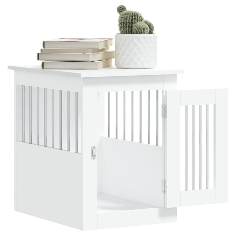 vidaXL Dog Crate with Door Doghouse Puppy Kennel Peg Cage Engineered Wood