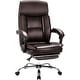 preview thumbnail 8 of 13, COLAMY Executive Office Chair With Footrest Brown