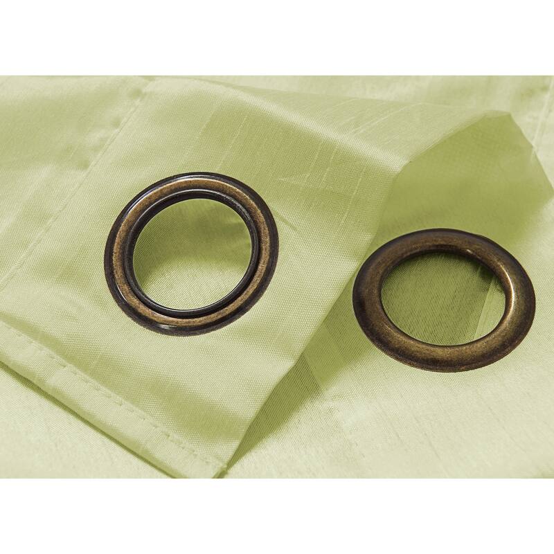 Nancy Faux Silk Grommet Window Curtain Panel - 84 or 95 inch