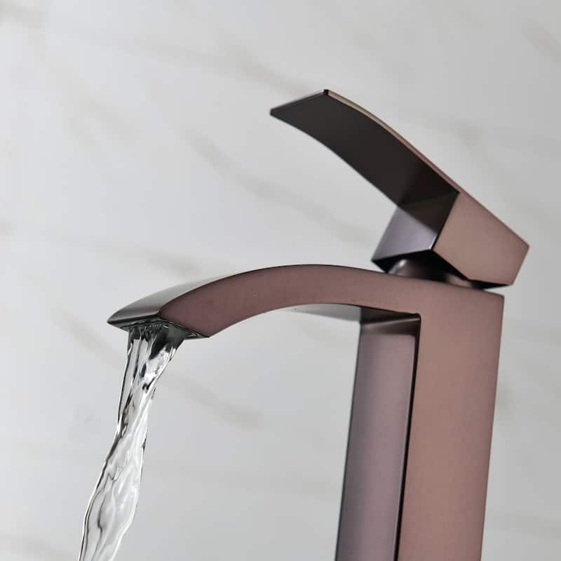 Single Handle Deck Mount Bathroom Faucet - 3"13"