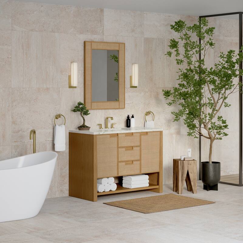 Solene 48" Single Vanity, Seaside Oak - 48