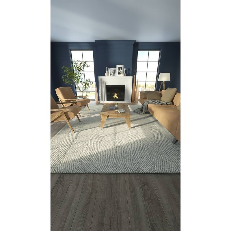 Momeni Charles Hand-tufted Wool Chevron Pattern Area Rug