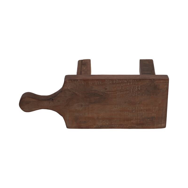 Reclaim Wood Riser Tray With Handle - Brown, 16" - 16.0"