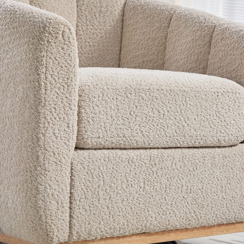 32.3" W Modern Swivel Accent Chair,Chenille Single Sofa Seating
