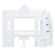 preview thumbnail 7 of 18, Full-Over-Full Solid Wood Bunk Bed Kids Bed with Changeable Table, Bunk Bed Turn into Upper Bed and Down Desk