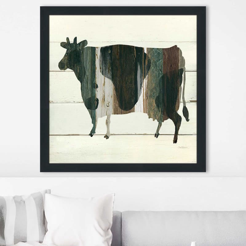 "Woodgrain Cow" by Carol Robinson Print on Acrylic