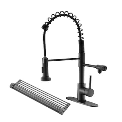 Purifier Kitchen Faucet Drinking Water Faucet With Roll Up Dish Drying Rack, Pull Down Water Filter Kitchen Sink Faucets