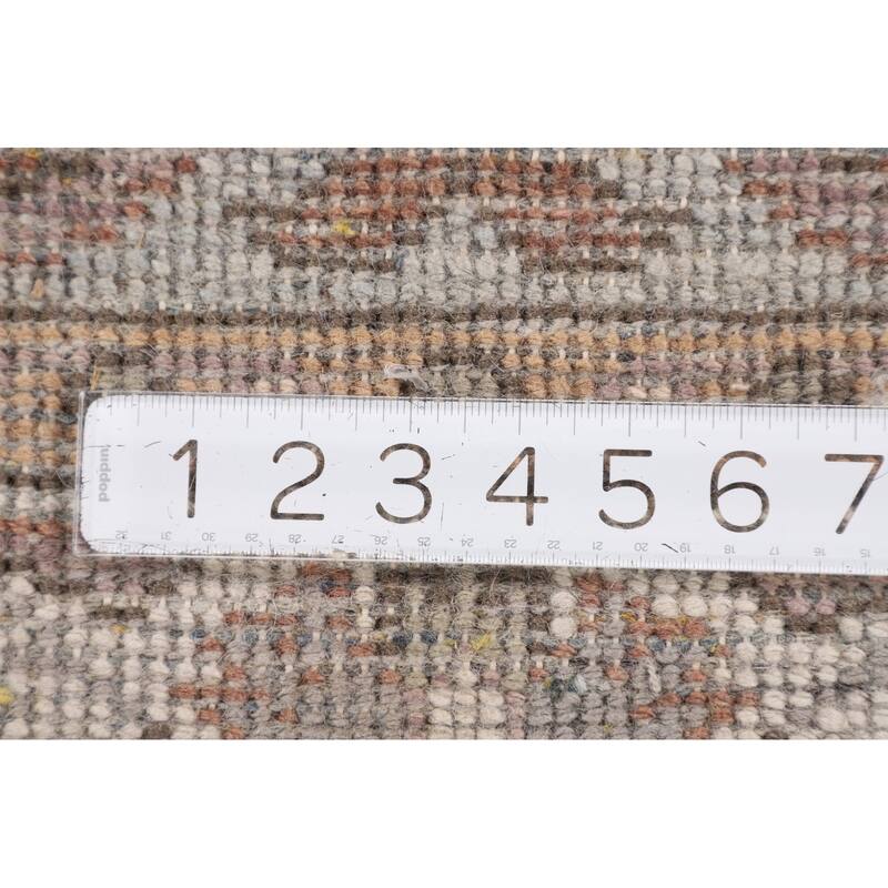 Heriz-Serapi Oriental Octagon Area Rug Handmade Wool Carpet - 6'0" x 5'11"