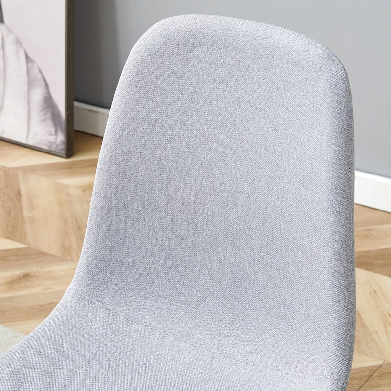 Dining Room Chairs Set of 6 with Rounded Back, Kitchen Upholstered Side Chair, Visitor Chair, Decorative Chair