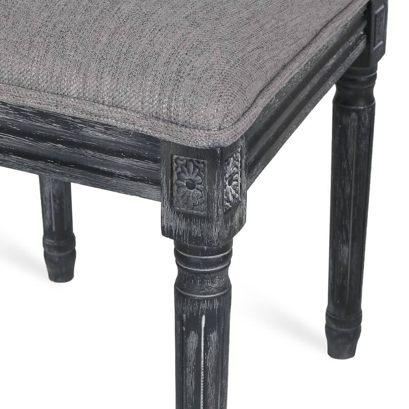 Regan Wood and Cane Upholstered Expandable 7 Piece Dining Set by Christopher Knight Home