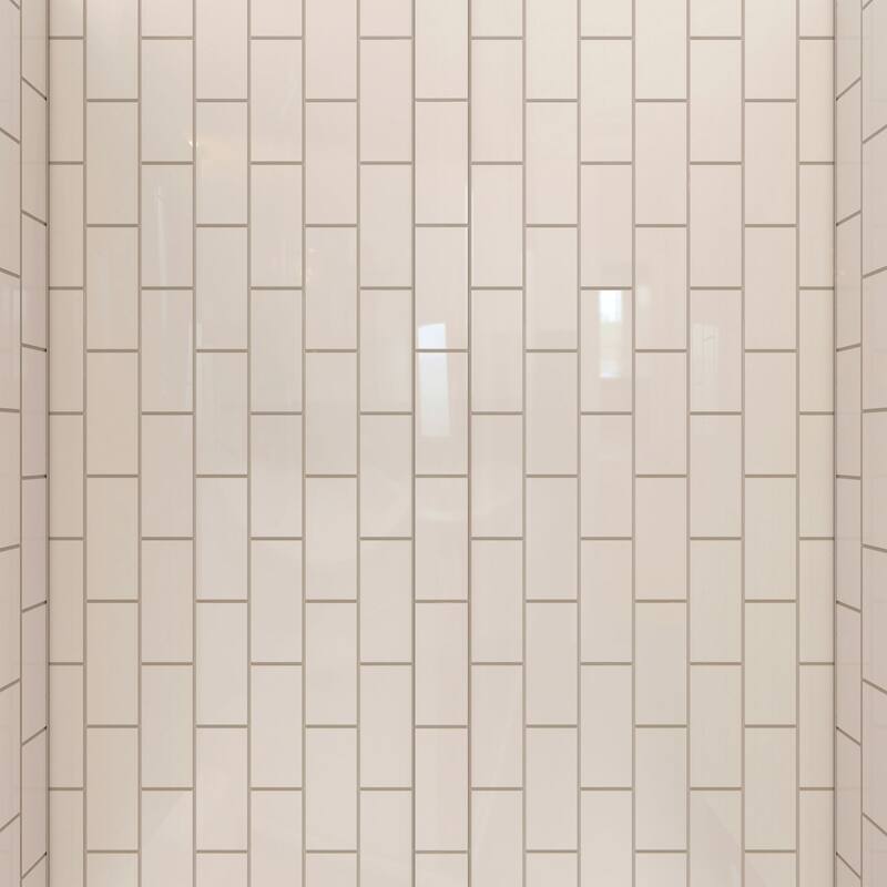 DreamLine QWALL-VS 36 in. D x 56-60 in. W x 62 in. H Acrylic Backwall Kit