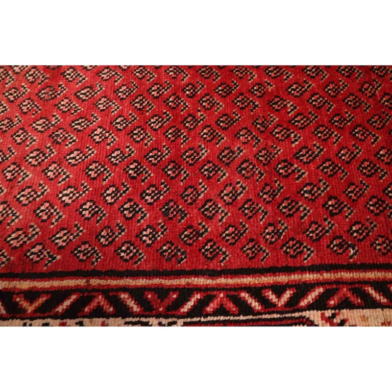 ECARPETGALLERY Hand-knotted Andelz Red Wool Rug - 3'3 x 10'2
