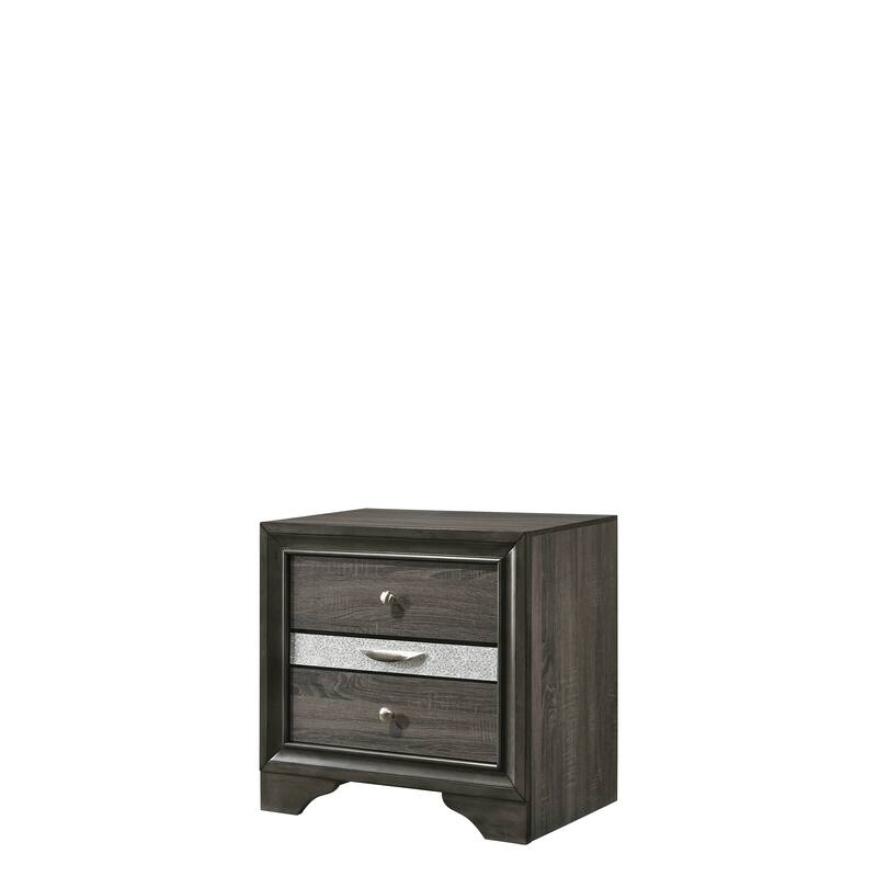 Stylish Nightstand with Multiple Drawers and Jewelry Storage