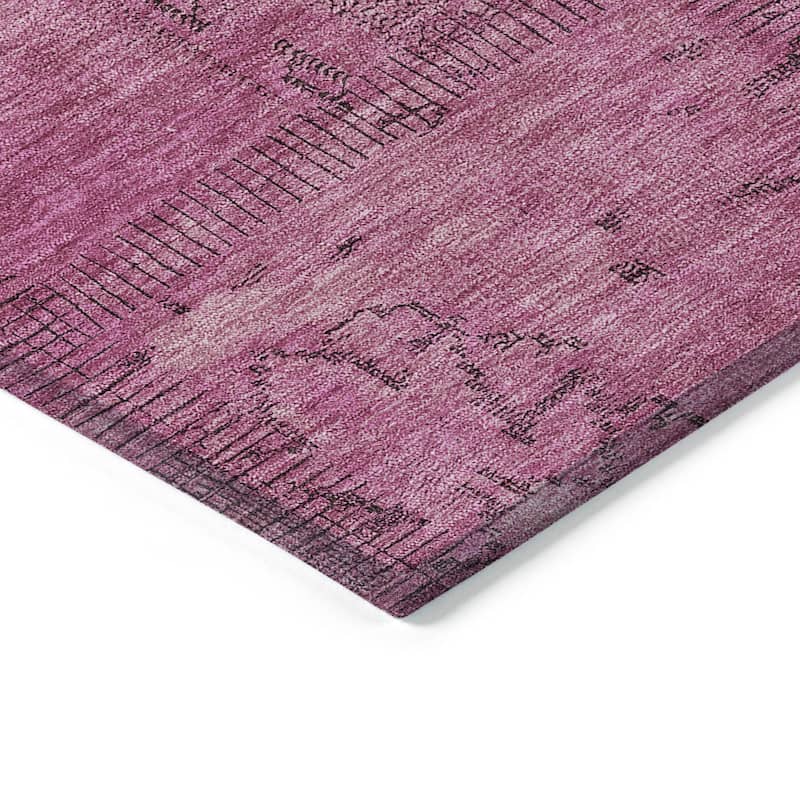 Machine Washable Indoor/ Outdoor Chantille Boho Traditional Rug