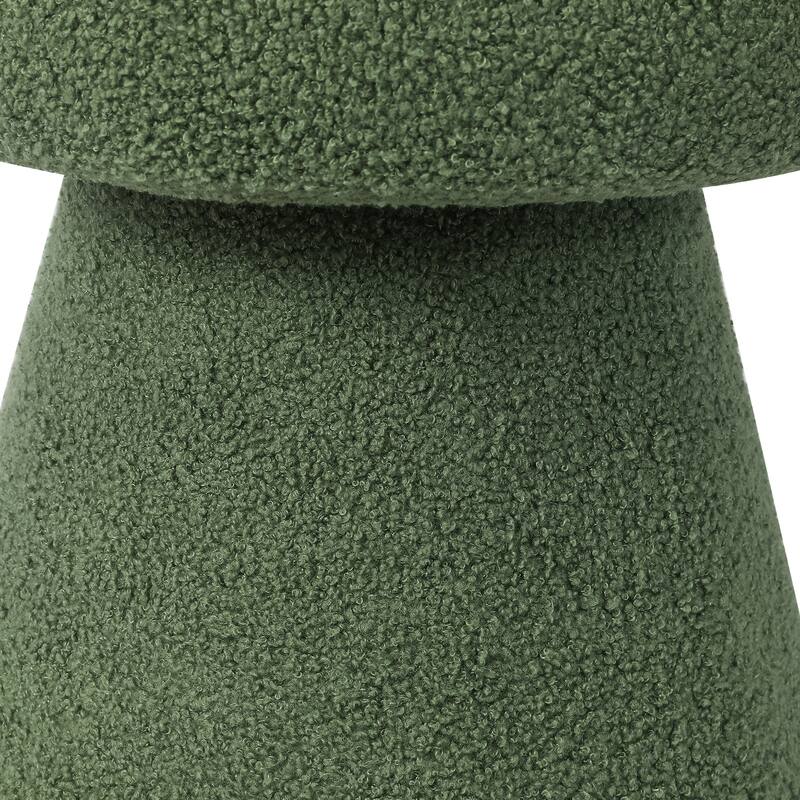 Adeco Mushroom Ottoman Large Soft Foot Stool for Living Room Bedroom