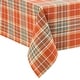 preview thumbnail 2 of 3, Hawley Plaid Harvest Cotton Tablecloth 52x70