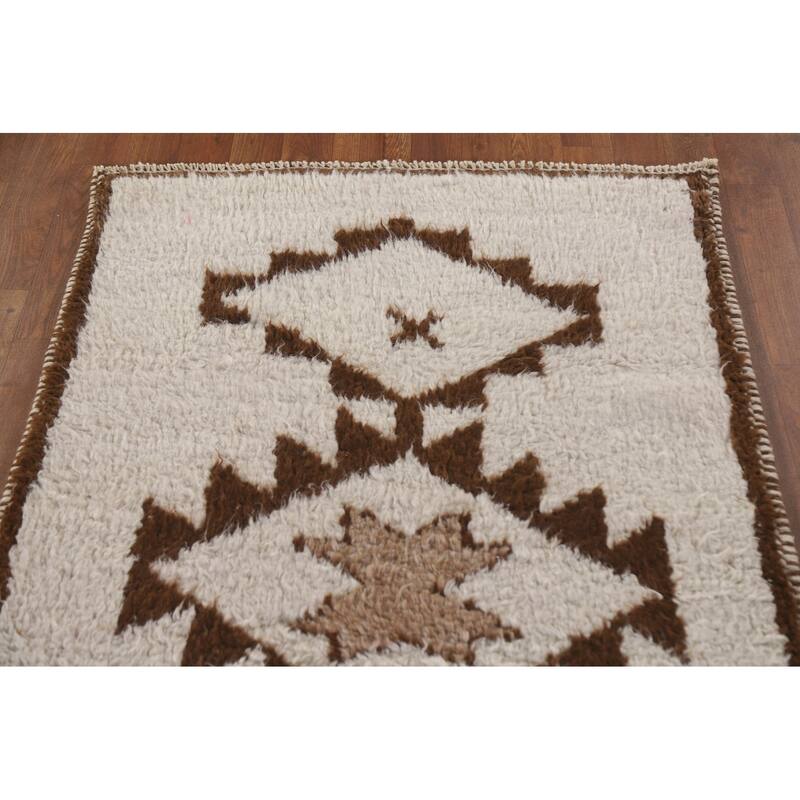 Anatolian Turkish Runner Rug Handmade Oriental Wool Carpet - 3'2"x 11'7"