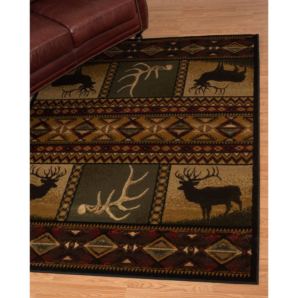 Copper Grove Alberta Antler Area Rug
