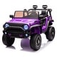 preview thumbnail 11 of 22, 24V Kids Ride On 2 Seaters Electric Car, Kids Ride On Truck With 2.4G Remote Control,4-wheel Suspension, Parents Control Purple