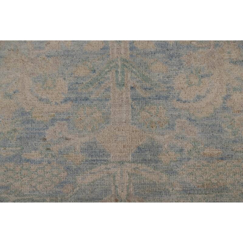 Vegetable Dye Oushak Turkish Oriental Area Rug Handmade Wool Carpet - 3'11" x 4'11"