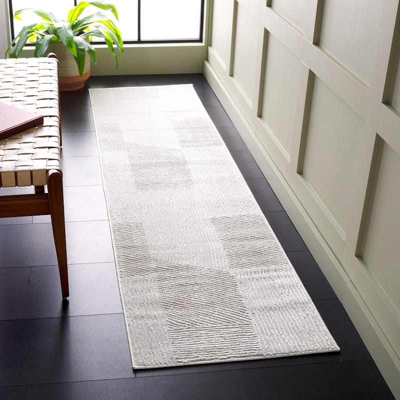 SAFAVIEH Saylor Gerarde Modern Geometric Rug - 2' x 6' Runner - Ivory