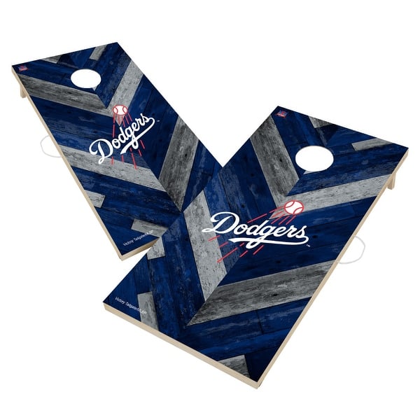slide 2 of 5, Los Angeles Dodgers MLB Cornhole Board Set Include Carrying Case