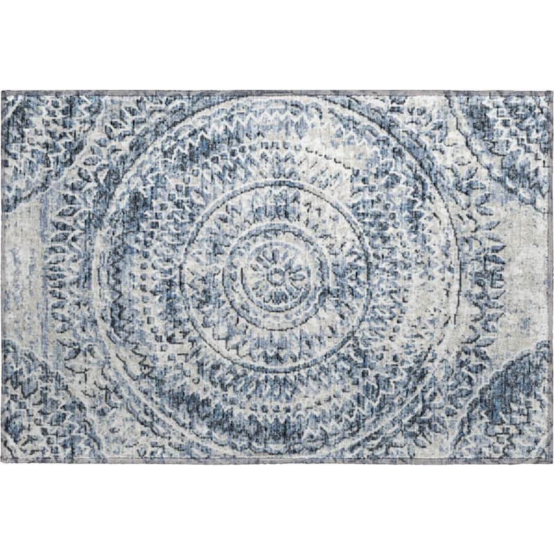 Premium Washable Super Soft Boho Medallion Mayfield Rug
